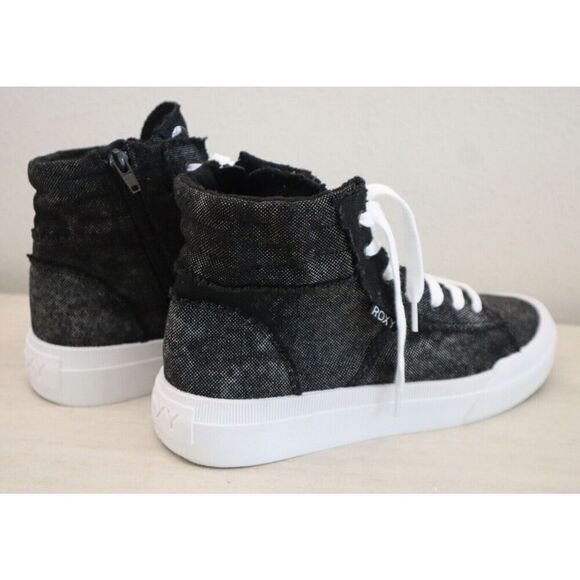Roxy ARJS600528 Women's Sz 9 Black Summer Sky Mid-Top Sneakers - Picture 9 of 9